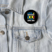 Geburtstagsjunge Level 8 freigeschaltet Großartig Button (Beispiel)