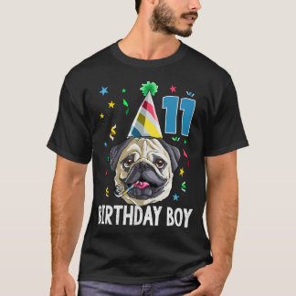 Geburtstagsjunge Mops 11 T-Shirt