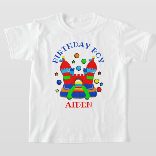 Geburtstagsjunge Party Shirt Burg (Ablage )