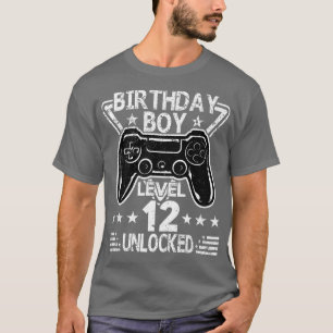 Geburtstagsjunge Stufe 12 Entsperrtes 12. Geburtst T-Shirt