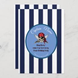 Geburtstagsjunge von Piraten Einladung
