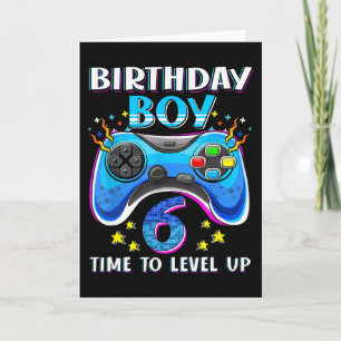 Geburtstagsjunge Zeit für Level Up Gamer Video Gam Karte