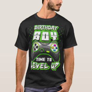 Geburtstagsjunge Zeit für Level Up Video Game Gebu T-Shirt