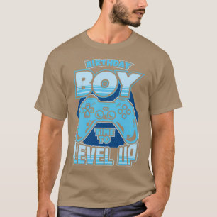 Geburtstagsjunge Zeit für Level Up-Video-Gamer T-Shirt