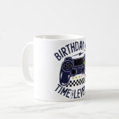 Geburtstagsjunge Zeit zum Levelaufstieg Kaffeetasse (Vorderseite Links)