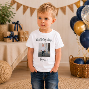 Geburtstagsjungen-Foto Baby T-shirt