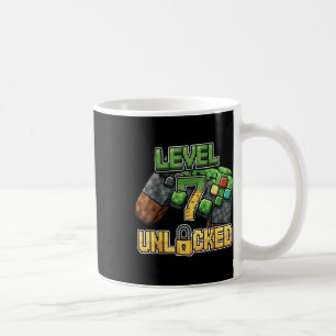 Geburtstagsjungen-Shirt Level 7 freigeschaltet 7. Kaffeetasse