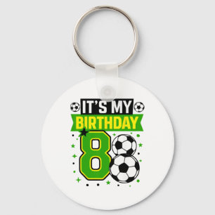 Geburtstagsjungen-Shirts 8 Fußball Es ist mein 8. Schlüsselanhänger