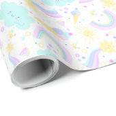 Geburtstagskackpapier. Geschenkpapier (Rolleneckpunkt)