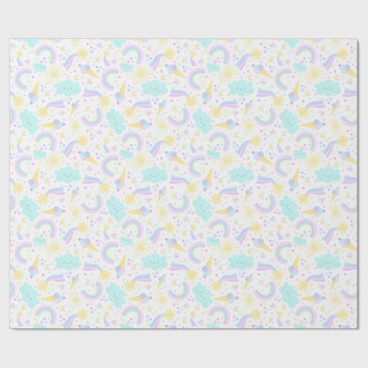 Geburtstagskackpapier. Geschenkpapier (Flach)