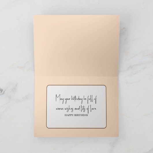 Geburtstagskaffee im Winter Karte (Innenseite)