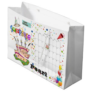 Geburtstagskalender im November 2022 Geschenktasch Große Geschenktüte
