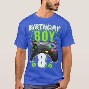 Geburtstagskamerad 8 Video Game Controller Gamer 8 T-Shirt