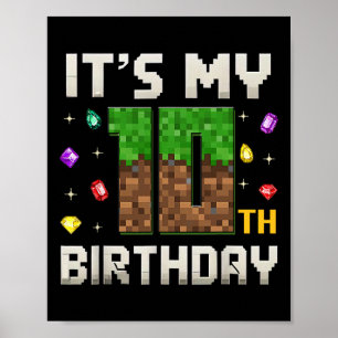 Geburtstagskamerad Es ist mein 10. Geburtstagsvide Poster