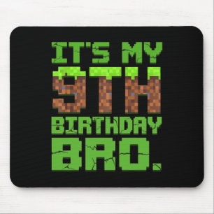 Geburtstagskamerad Es ist mein 9. Geburtstag 9 Jah Mousepad