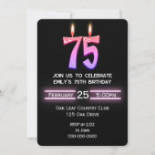 Geburtstagskandale Einladung (Vorderseite)