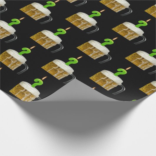 Geburtstagskandale in Bier Geschenkpapier (Ecke)