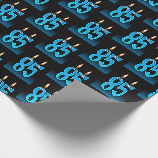 Geburtstagskandale mit Eyeballs Geschenkpapier (Ecke)