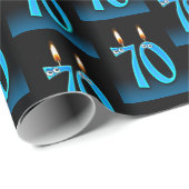 Geburtstagskandale mit Eyeballs Geschenkpapier (Rolleneckpunkt)