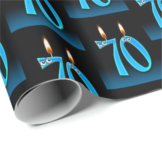 Geburtstagskandale mit Eyeballs Geschenkpapier (Rolleneckpunkt)