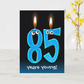 Geburtstagskandale mit Eyeballs Karte (Gelbe Blume)