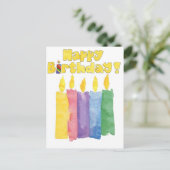 Geburtstagskandale Postkarte (Stehend Vorderseite)