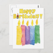 Geburtstagskandale Postkarte (Vorne/Hinten)