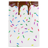 Geburtstagskandinken und Schokolade Mittlere Geschenktüte (Rückseite)