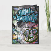 Geburtstagskarte 13 karte (Vorderseite)