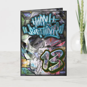 Geburtstagskarte 13 karte