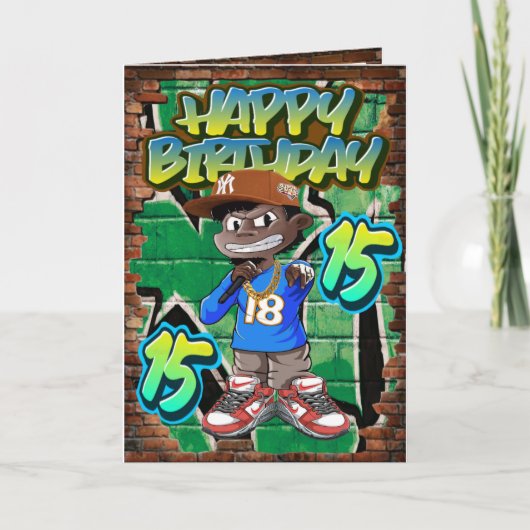 Geburtstagskarte 15 karte (Vorderseite)