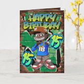 Geburtstagskarte 15 karte (Gelbe Blume)