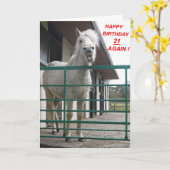 Geburtstagskarte 21 wieder karte (Gelbe Blume)