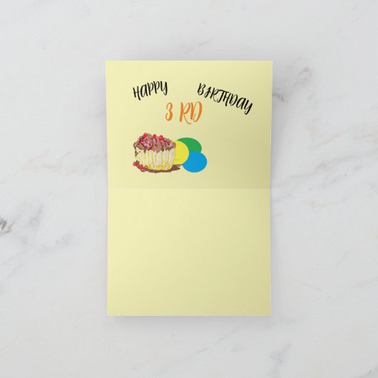 Geburtstagskarte : 3. BRITHDAY Karte (Innenseite)