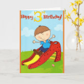 Geburtstagskarte 3. Geburtstagskarte Karte (Gelbe Blume)