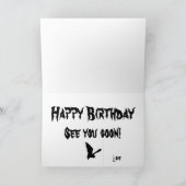 Geburtstagskarte 40. karte (Innenseite)