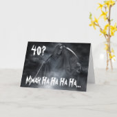 Geburtstagskarte 40. karte (Gelbe Blume)