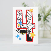 Geburtstagskarte 4 Jahre Einladung (Stehend Vorderseite)