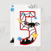 Geburtstagskarte 5 Jahre Einladung (Vorne/Hinten)