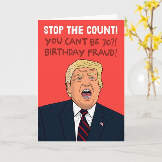 Geburtstagskarte 70. karte (Gelbe Blume)