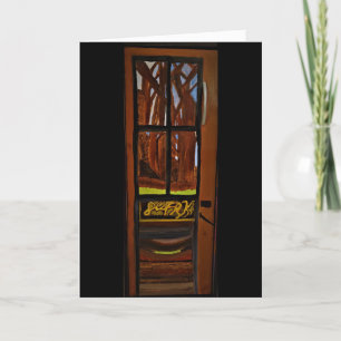 Geburtstagskarte "Acrylic Munitions Silo Doorway" Karte