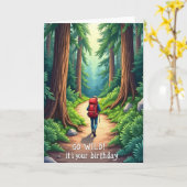 Geburtstagskarte Adventure Forest Path Karte (Gelbe Blume)