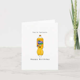 Geburtstagskarte, Alles Gute zum Geburtstag, fanta Dankeskarte