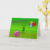 Geburtstagskarte (altersgerecht bearbeitbar) karte (Gelbe Blume)