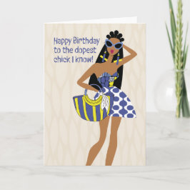 Geburtstagskarte - An das Dopestkätzchen, das ich Dankeskarte