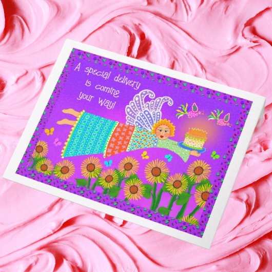 Geburtstagskarte Angel Faltkarte Karte