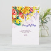 Geburtstagskarte Ankündigung (Stehend Vorderseite)