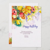 Geburtstagskarte Ankündigung (Vorne/Hinten)