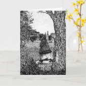 Geburtstagskarte - anonymes Gesicht Karte (Gelbe Blume)