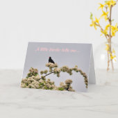 Geburtstagskarte: Blackbird Karte (Gelbe Blume)
